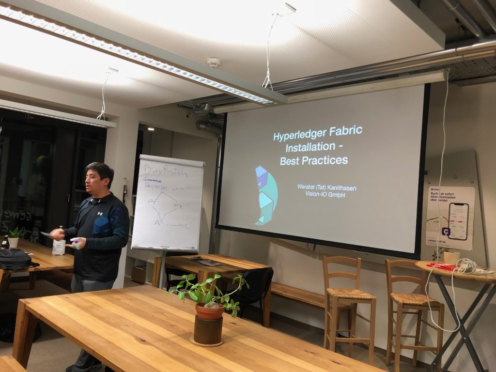 Hyperledger Fabric Meetup Mainz im Coworking Space M1 - Installation Best Practice