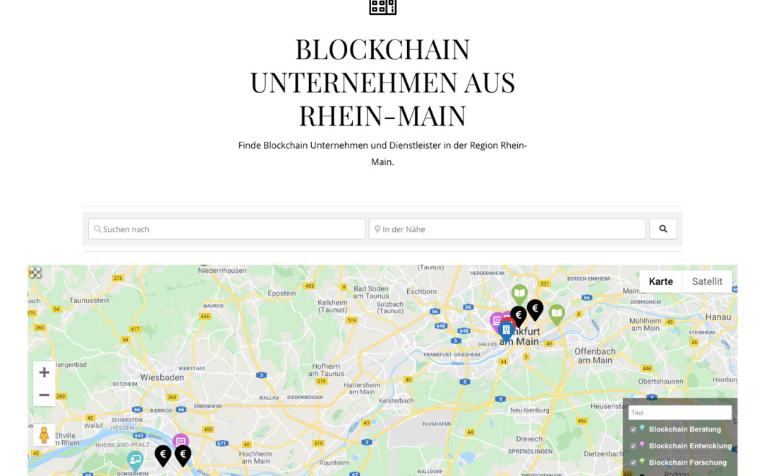 Online Verzeichnis von Blockchain Unternehmen in Rhein-Main